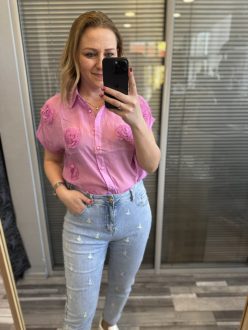 BIANCA virágos ing