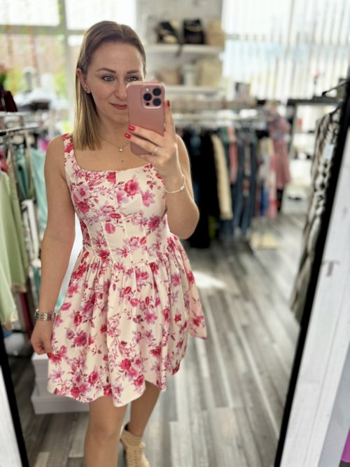 KARMEN virágos tavaszi ruha